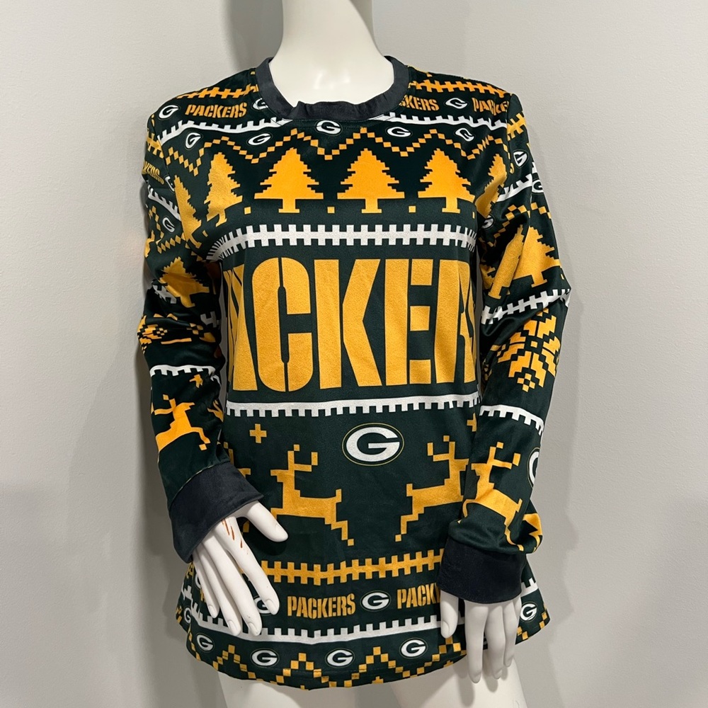 Green Bay Packers “Ugly Sweater” top womens size medium